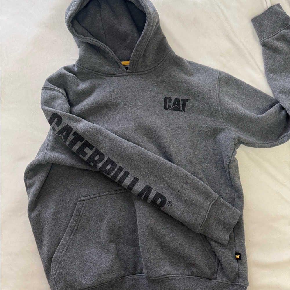 Caterpillar Men's Grey Hoodie